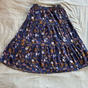 cottagecore midi skirt